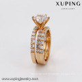 14696 xuping special 18k gold noble temperament wonderful diamond studded ring